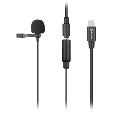 Picture of BOYA BY-M2 microphone Black Lavalier/Lapel microphone