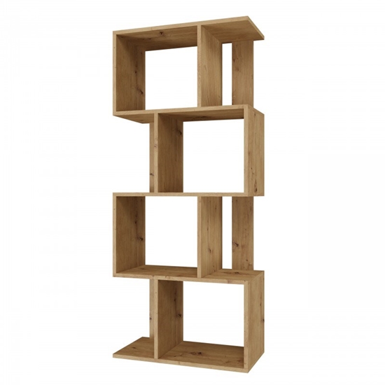 Picture of Bookcase FIESTA 4P 59.5x30x140 cm, artisan oak