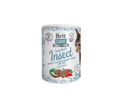 Attēls no BRIT Care Cat Snack Superfruits Insect - cat treat - 100 g