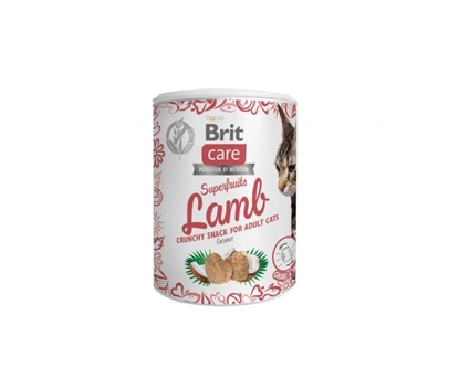 Attēls no BRIT Care Cat Snack Superfruits Lamb - cat treat - 100 g