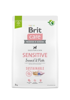 Attēls no BRIT Care Dog Sustainable Sensitive Insect & Fish - dry dog food - 3 kg