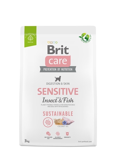 Picture of BRIT Care Dog Sustainable Sensitive Insect & Fish - dry dog food - 3 kg