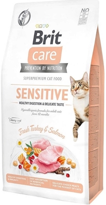 Attēls no BRIT Care Grain-Free Sensitive Turkey&Salmon - dry cat food - 7 kg