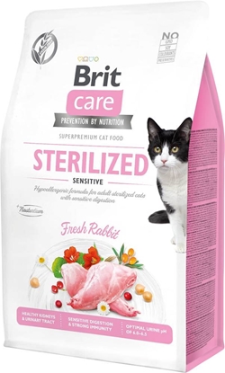 Attēls no BRIT Care Grain-Free Sterilized Sensitive - dry cat food - 2 kg
