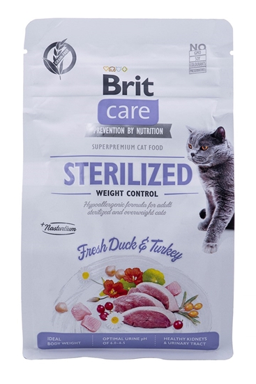 Picture of BRIT Care Grain-Free Sterilized Weight Control - dry cat food - 400 g