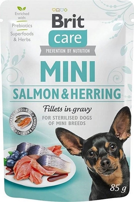Picture of BRIT Care Mini Salmon&Herring Sterilised - Wet dog food - 85 g