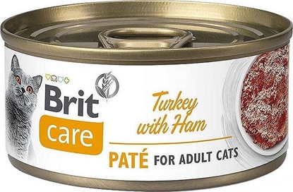 Attēls no BRIT Care Turkey with Ham Pate - wet cat food - 70g