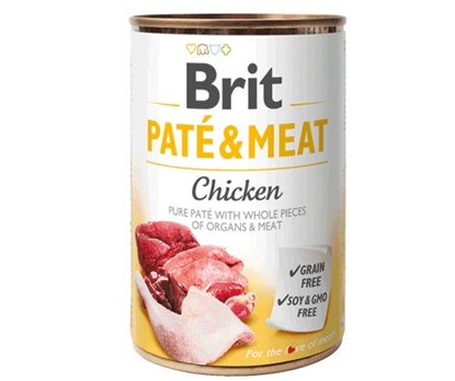 Attēls no BRIT Paté & Meat with Chicken - wet dog food - 400g