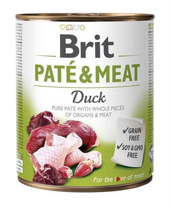 Picture of BRIT Paté & Meat with Duck - wet dog food - 800g