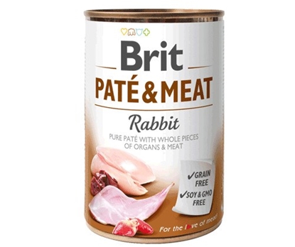 Attēls no BRIT Paté & Meat with rabbit - 400g