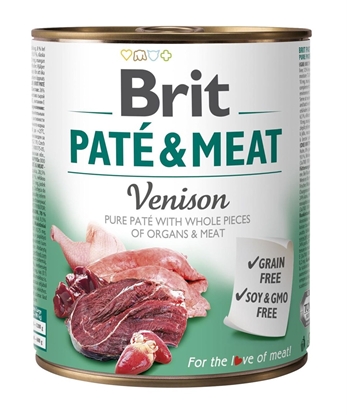 Изображение BRIT Paté & Meat with venison - 800g