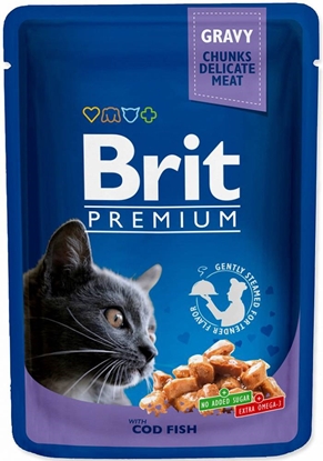 Attēls no BRIT Premium Cat Cod Fish - wet cat food - 100g