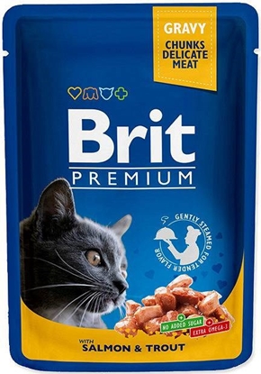 Picture of BRIT Premium Cat Salmon&Trout - wet cat food - 100g