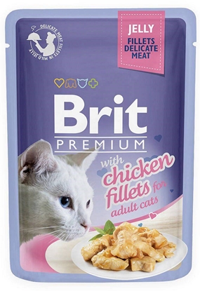 Attēls no BRIT Premium Chicken Fillets in Jelly - wet cat food - 85g