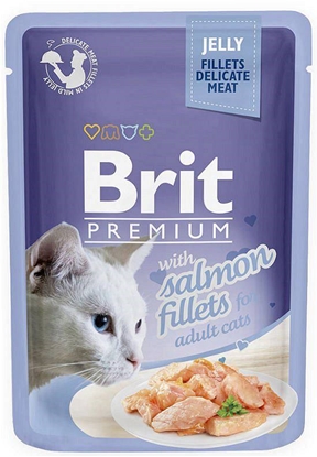 Изображение BRIT Premium Salmon Fillets in Jelly - wet cat food - 85g