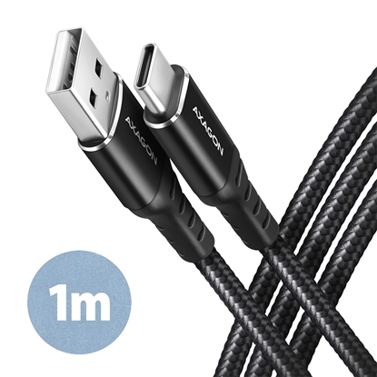 Picture of CABLE USB-C TO USB2.0 1M/BLACK BUCM-AM10AB AXAGON