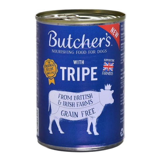 Picture of BUTCHER'S Original Tripe Mix Rumen Pate - wet dog food - 400g