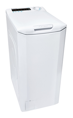 Picture of Candy | CSTG 47TME/1-S | Washing Machine | Energy efficiency class B | Top loading | Washing capacity 7 kg | 1400 RPM | Depth 60 cm | Width 41 cm | Display | LCD | NFC | White