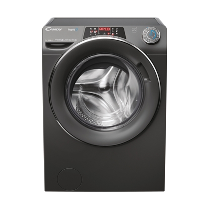 Attēls no Candy | RO41276DWMCRT-S | Washing Machine | Energy efficiency class A | Front loading | Washing capacity 7 kg | 1200 RPM | Depth 45 cm | Width 60 cm | Display | TFT | Steam function | Wi-Fi | Anthracite