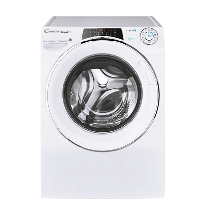 Изображение Candy Washing Machine with Dryer ROW41494DWMCE-S Energy efficiency class A, Front loading, Washing capacity 14 kg, 1400 RPM, Depth 67 cm, Width 60 cm, Display, TFT, Drying system, Drying capacity 9 kg, Steam function, Wi-Fi, White, Free standing