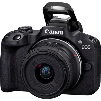 Attēls no Canon EOS R50, Black + RF-S 18-45mm F4.5-6.3 IS STM Kit