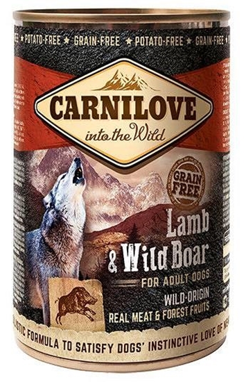 Picture of CARNILOVE Into the Wild Lamb&Wild Boar - Wet dog food - 400 g