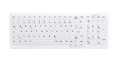 Picture of CHERRY AK-C7000 keyboard RF Wireless QWERTZ German White
