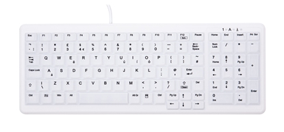 Attēls no CHERRY AK-C7000 keyboard USB QWERTY UK English White