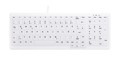 Изображение CHERRY AK-C7000 keyboard USB QWERTZ German White