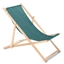 Picture of Classic beech deckchair GreenBlue GB183M Melange turquoise