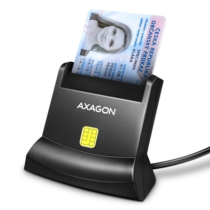 Picture of CARD READER STAND SMARTCARD/ID/USB2.0 1.3M CRE-SM4N AXAGON