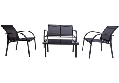 Picture of Dārza mēbeļu komplekts Bert, galds, dīvāns, 2xkrēsli