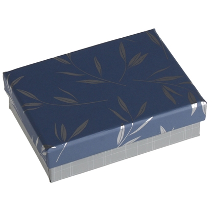 Picture of Dāvanu kaste taisnst. zila, sudraba 10.5x7.6x3.2cm