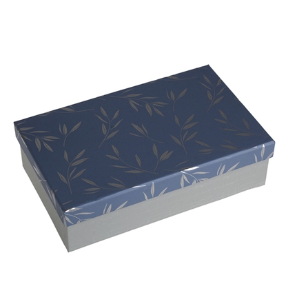 Picture of Dāvanu kaste taisnst. zila, sudraba 20.7x12.7x5.7cm