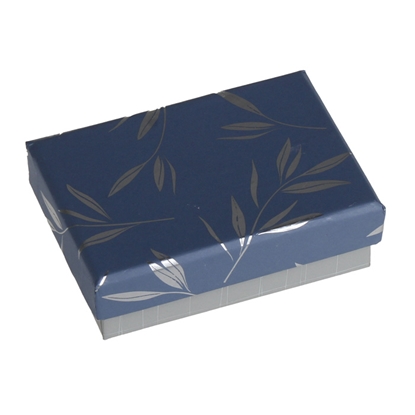 Picture of Dāvanu kaste taisnst. zila, sudraba 8.5x6x2.8cm