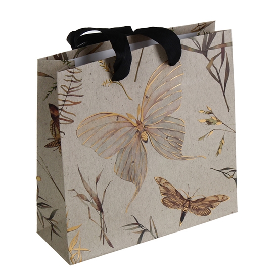 Picture of Dāvanu maisiņš kantains 17X17X6cm Moths