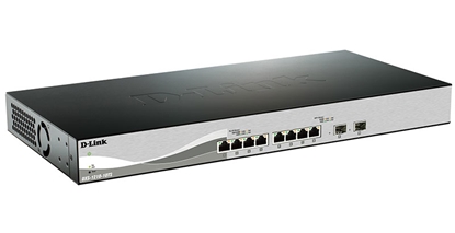Attēls no D-Link DXS-1210-10TS Managed L2/L3 10G Ethernet (100/1000/10000) 1U Black, Silver