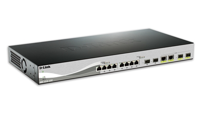 Attēls no D-Link DXS-1210-12TC/E network switch Managed L2 10G Ethernet (100/1000/10000) 1U Black, Silver