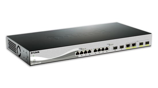 Picture of D-Link DXS-1210-12TC/E network switch Managed L2 10G Ethernet (100/1000/10000) 1U Black, Silver
