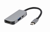 Picture of Dokstacija Gembird USB Type-C 3-in-1 Silver