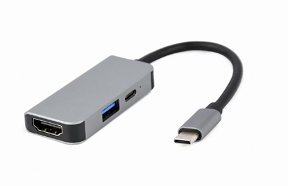 Attēls no Dokstacija Gembird USB Type-C 3-in-1 Silver