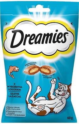 Picture of Dreamies 4008429037962 dog / cat treat Snacks Salmon 60 g