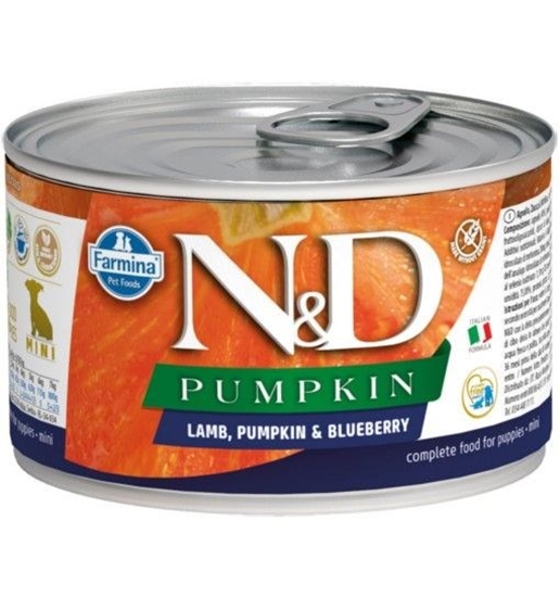 Picture of FARMINA N&D Puppy Lamb&Pumpkin&Blueberry - wet dog food - 140 g