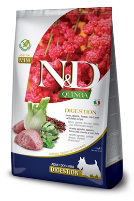 Picture of FARMINA N&D N&D Quinoa Digestion Lamb Mini Adult - dry dog food - 800g