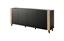 Picture of FARO chest of drawers 200x42x82 matte black + oak craft