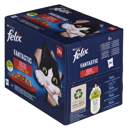 Picture of Felix Fantastic country flavors in jelly - Wet food for cats - 24x 85g