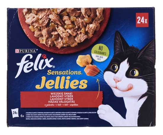 Picture of Felix Sensations country flavors in jelly 24 x 85 g