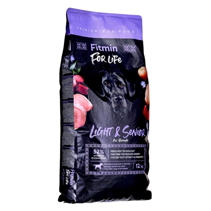 Picture of FITMIN Dog for Life Light&Senior - dry dog food - 12 kg