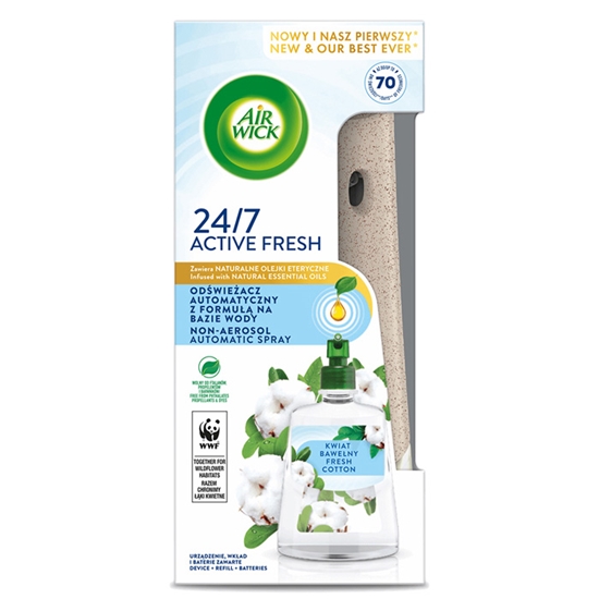 Изображение Gaisa atsv. Air Wick Active Fresh Fresh Cotton 228ml