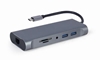 Picture of Gembird USB Type-C 7-in-1 Multi-Port Adapter + Card Reader Space Grey
